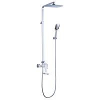 Душевая система Lemark Allegro LM5962CW, хром/белый LM5962CW