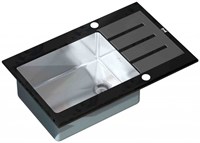 Мойка кухонная Zorg Inox Glass 78х51х20  (GL-7851-BLACK)