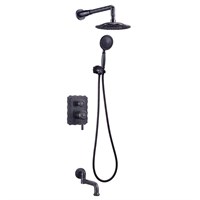 Душевая система Lemark Jasmine LM6622ORB, встраиваемая, с изливом, черная бронза LM6622ORB