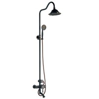 Душевая система Lemark Jasmine LM6662ORB, с изливом, черная бронза LM6662ORB