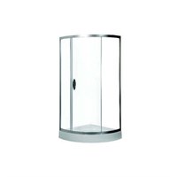 Душевой уголок AM.PM Bliss L 90x90 W53G-315-090MT64 радиальный профиль матовый, Хром, стекло прозрачное W53G-315-090MT64