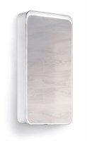 Зеркало-шкаф RAVAL Pure 46 Белый с подсветкой универсальный Pur.03.46/W (Pur.03.46/W)