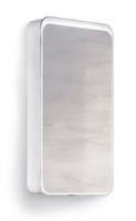 Зеркало-шкаф RAVAL Pure 46 Белый с подсветкой универсальный Pur.03.46/W (Pur.03.46/W) Pur.03.46/W