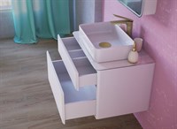 Тумба RAVAL Pure 80 подвесная белая Pur.01.80/P/W (Pur.01.80/P/W) Pur.01.80/P/W