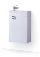 Тумба RAVAL Kub 40 подвесная белая универсальная Kub.01.40/P/W (Kub.01.40/P/W) Kub.01.40/P/W