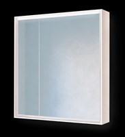 Зеркало-шкаф Frame 75 Белый с подсветкой, розеткой Fra.03.75/W (Fra.03.75/W)