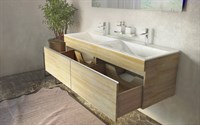 Тумба под раковину Raval Twins 140 подвесная Twi.01.140/P/DS (Twi.01.140/P/DS) Twi.01.140/P/DS