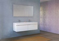 Тумба под раковину Raval Twins 140 подвесная Twi.01.140/P/W (Twi.01.140/P/W) Twi.01.140/P/W