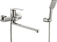 Смеситель для ванны RUSH Bering BE5535-51 с душем длинный излив хром (BE5535-51) BE5535-51