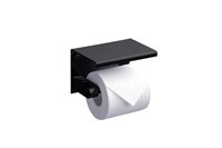 Держатель туалетной бумаги с полкой RUSH Edge ED77141 Black (ED77141 Black) ED77141 Black