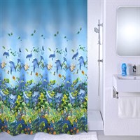 Штора для ванной комнаты, 180*180 см, PEVA, Sea life, Milardo, 526V180M11 (526V180M11) 526V180M11