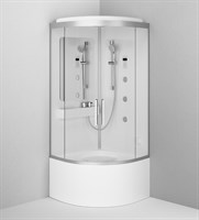 Душевая кабина Am.Pm Like Deep 90x90 W80C-020A-090MTA с баней с гидромассажем  (W80C-020A-090MTA) W80C-020A-090MTA