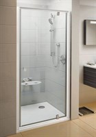 Душевая дверь поворотного типа Ravak Pivot PDOP1-80 белый/белый+транспарент  (03G40101Z1) 03G40101Z1