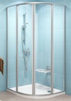 Душевой уголок полукруглый Ravak Supernova SKCP4-80 белый+грейп  (31140100ZG) 31140100ZG