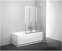 Шторка для ванны Ravak 10CVS2-100 R белый+транспарент  (7QRA0103Z1)