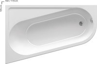 Акриловая ванна Ravak Chrome 170х105 L  (CA31000000) CA31000000