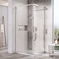 Душевой угол Ravak Blix Slim BLSRV2-90 блестящий + транспарент  (X1LM70C00Z1) X1LM70C00Z1