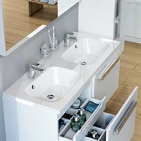 Сдвоенный умывальник Ravak Chrome 1200 с открытым переливом  (XJG01112000) XJG01112000