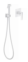 Смеситель встроенный с гигиеническим душем Timo Torne хром-белый  (4389/00-16SM) 4389/00-16SM