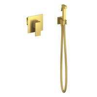 Смеситель встроенный с гигиеническим душем Timo Selene золото матовое  (2089/17SM) 2089/17SM