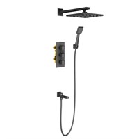 Душевая система встроенная с термостатом Timo Tetra-thermo черный  (SX-0199/03SM) SX-0199/03SM