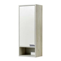 Шкаф - колонна Aquaton Флай 1-створчатый белый, дуб крафт L  (1A237903FAX1L) 1A237903FAX1L