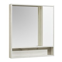 Зеркальный шкаф Aquaton Флай 80 белый, дуб крафт  (1A237702FAX10) 1A237702FAX10