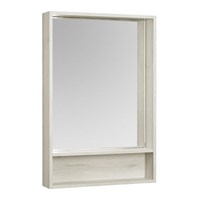 Зеркальный шкаф Aquaton Флай 60 белый, дуб крафт  (1A237602FA860)