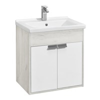 Тумба под раковину Aquaton Флай 60 белый, дуб крафт  (1A237301FAX10) 1A237301FAX10