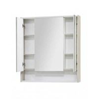 Зеркальный шкаф Aquaton Рико 80 белый, ясень фабрик  (1A215302RIB90) 1A215302RIB90