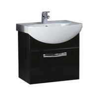 Тумба под раковину Aquaton Ария 50 подвесная черный глянец  (1A140301AA950) 1A140301AA950
