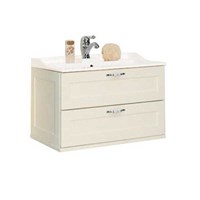 Тумба под раковину Aquaton Леон 80 дуб белый  (1A186301LBPS0) 1A186301LBPS0
