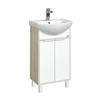 Тумба под раковину Aquaton Рико 50 белый, ясень фабрик  (1A212401RIB90) 1A212401RIB90