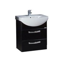 Тумба под раковину Aquaton Ария 65 М черный глянец  (1A123301AA950) 1A123301AA950