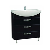Тумба под раковину Aquaton Ария 80 Н темно-коричневая  (1A141301AA430) 1A141301AA430