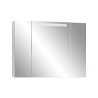 Зеркальный шкаф Aquaton Мадрид 100 со светильником белый  (1A111602MA010)