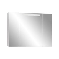 Зеркальный шкаф Aquaton Мадрид 100 со светильником белый  (1A111602MA010) 1A111602MA010