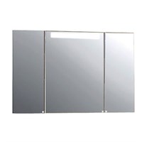 Зеркальный шкаф Aquaton Мадрид 120 со светильником белый  (1A113402MA010) 1A113402MA010