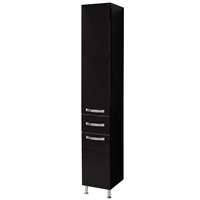 Шкаф - колонна Aquaton Ария Н черный глянец  (1A124303AA950) 1A124303AA950