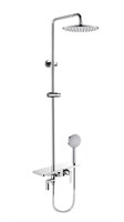 Тропическая душевая система со смесителем для ванны и полкой RUSH  (PL5535-80) PL5535-80