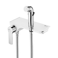 Гигиенический душ Lemark Solo LM7168CW, со смесителем, хром/белый LM7168CW