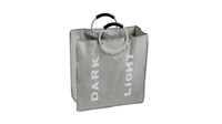 Корзина для белья FIXSEN LOFT STYLE с алюминиевыми ручками серая  (FX-1021) FX-1021