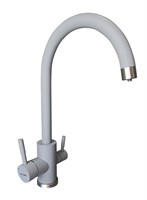 Смеситель для кухни с краном питьевой воды Ewigstein 3423516  (34235166 сер мет) 34235166 серый металлик
