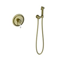 Смеситель встроенный с гигиеническим душем Timo Arisa (5309/02SM) антик 5309/02SM