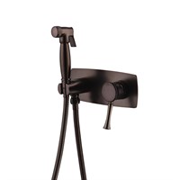 Гигиенический душ Lemark Peretto, LM6319RB, со смесителем, черный кофе LM6319RB