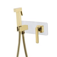 Гигиенический душ Lemark Mista, LM6419WG, со смесителем, белый/золото LM6419WG
