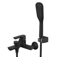 Смеситель Lemark Ursus LM7214BL для ванны и душа, цвет черный LM7214BL