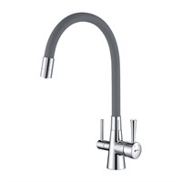Смеситель Lemark Comfort LM3075C-Gray для кухонной мойки, с подключением к фильтру питьевой воды, хром LM3075C-Gray