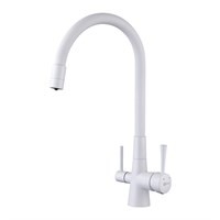 Смеситель Lemark Comfort LM3075W для кухонной мойки, с подключением к фильтру питьевой воды, белый LM3075W