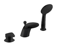 Встраиваемый смеситель Bravat COBRA BLACK на 3 отверстия, черный (F5140197BM-1-RUS) F5140197BM-1-RUS